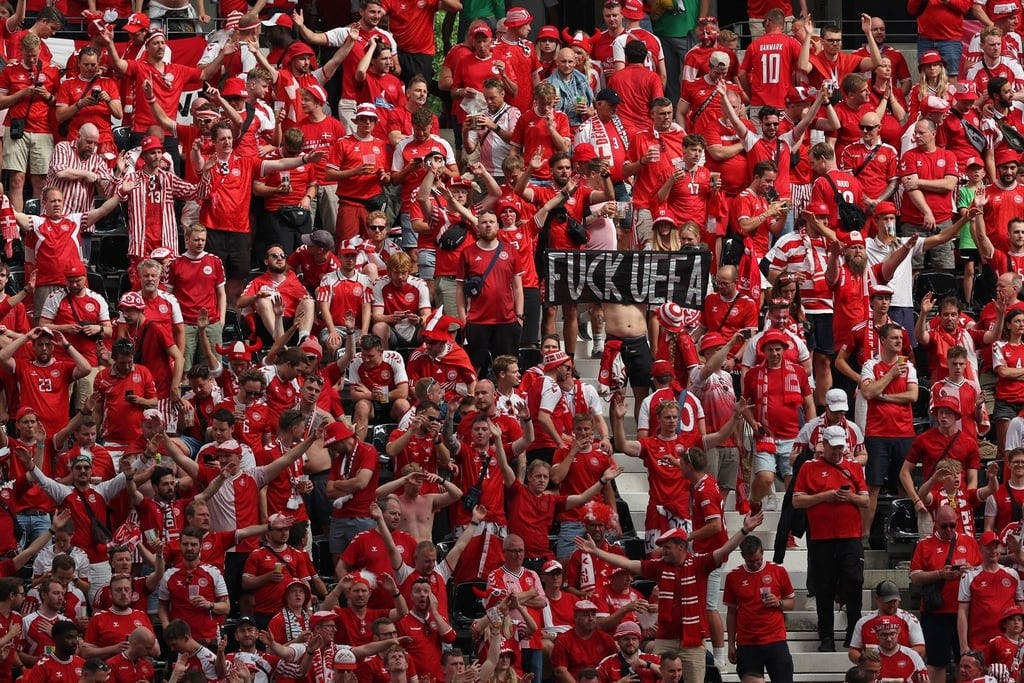 Denmark penalised by Uefa – over banner