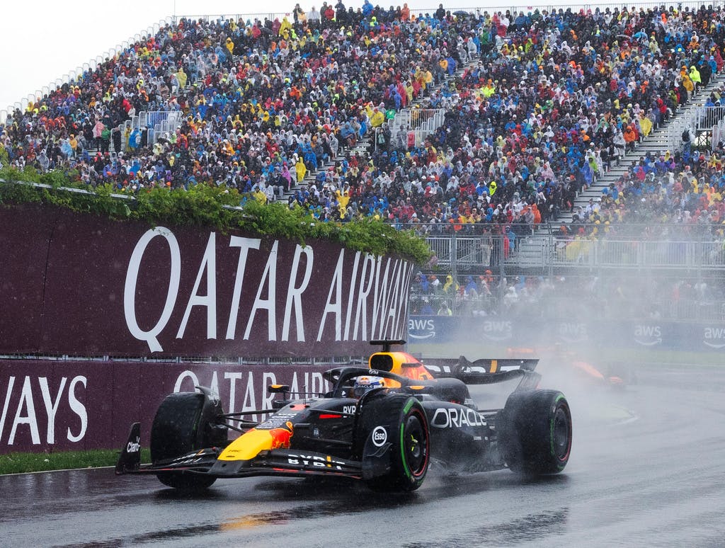 Verstappen fastest in wet Canadian GP