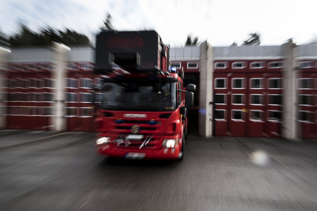 Four taken to hospital after fire in Karlskrona