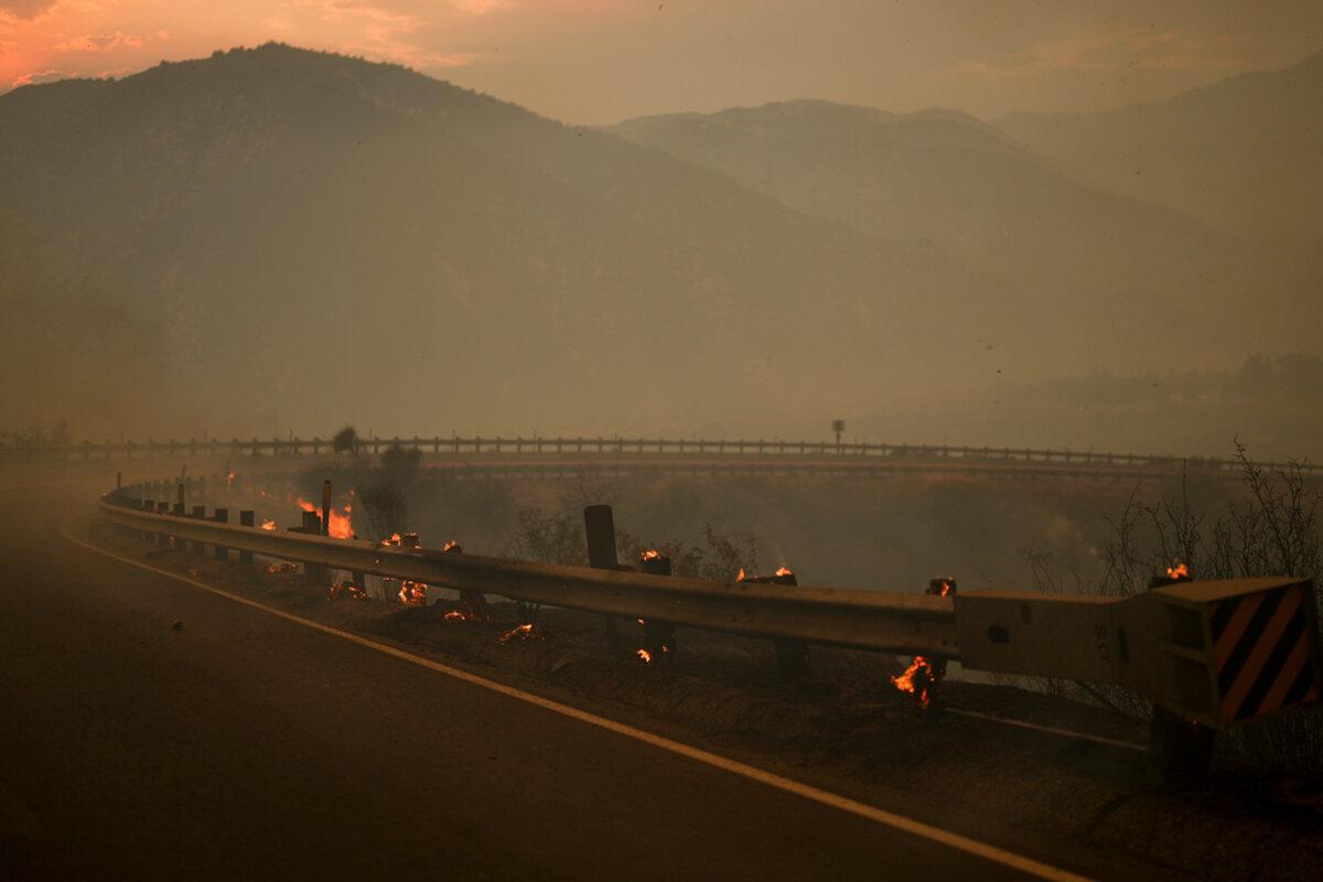 Large Fire in California Out of Control