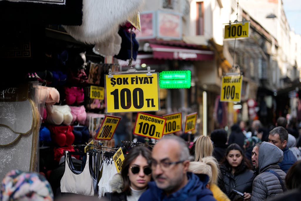 Turkish interest rate remains at 50 per cent