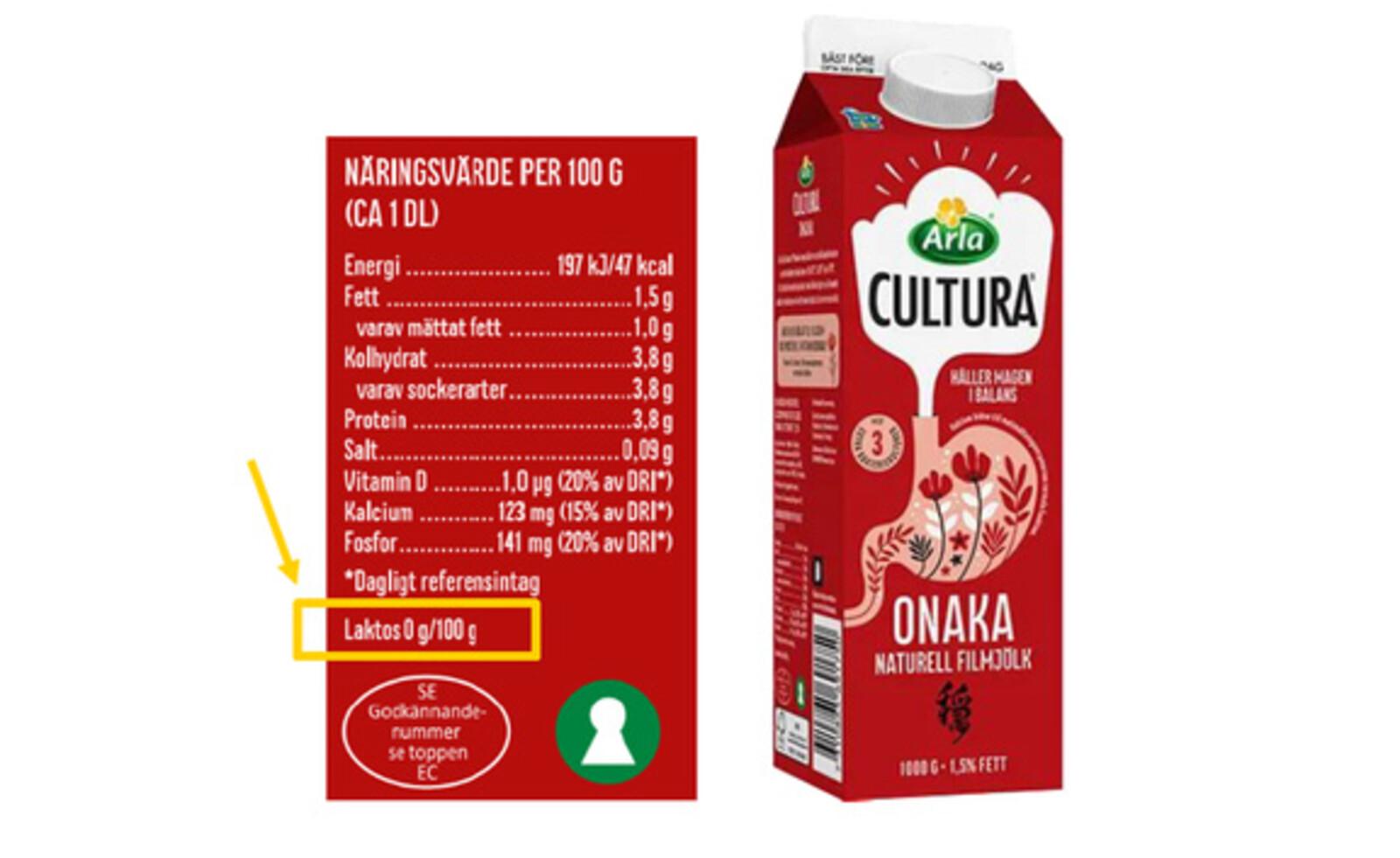 Arla recalls mislabelled filmjölk