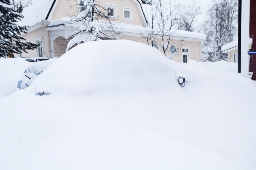 Record amounts of snow refusing to melt in Luleå