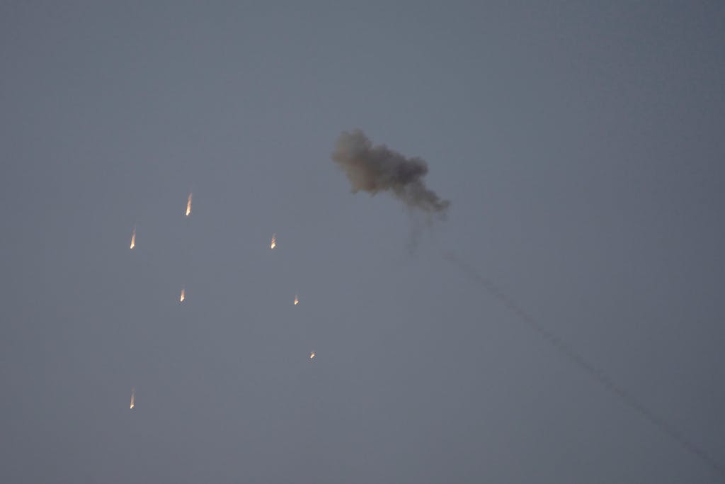 Large Rocket Attack from Gaza Against Israel