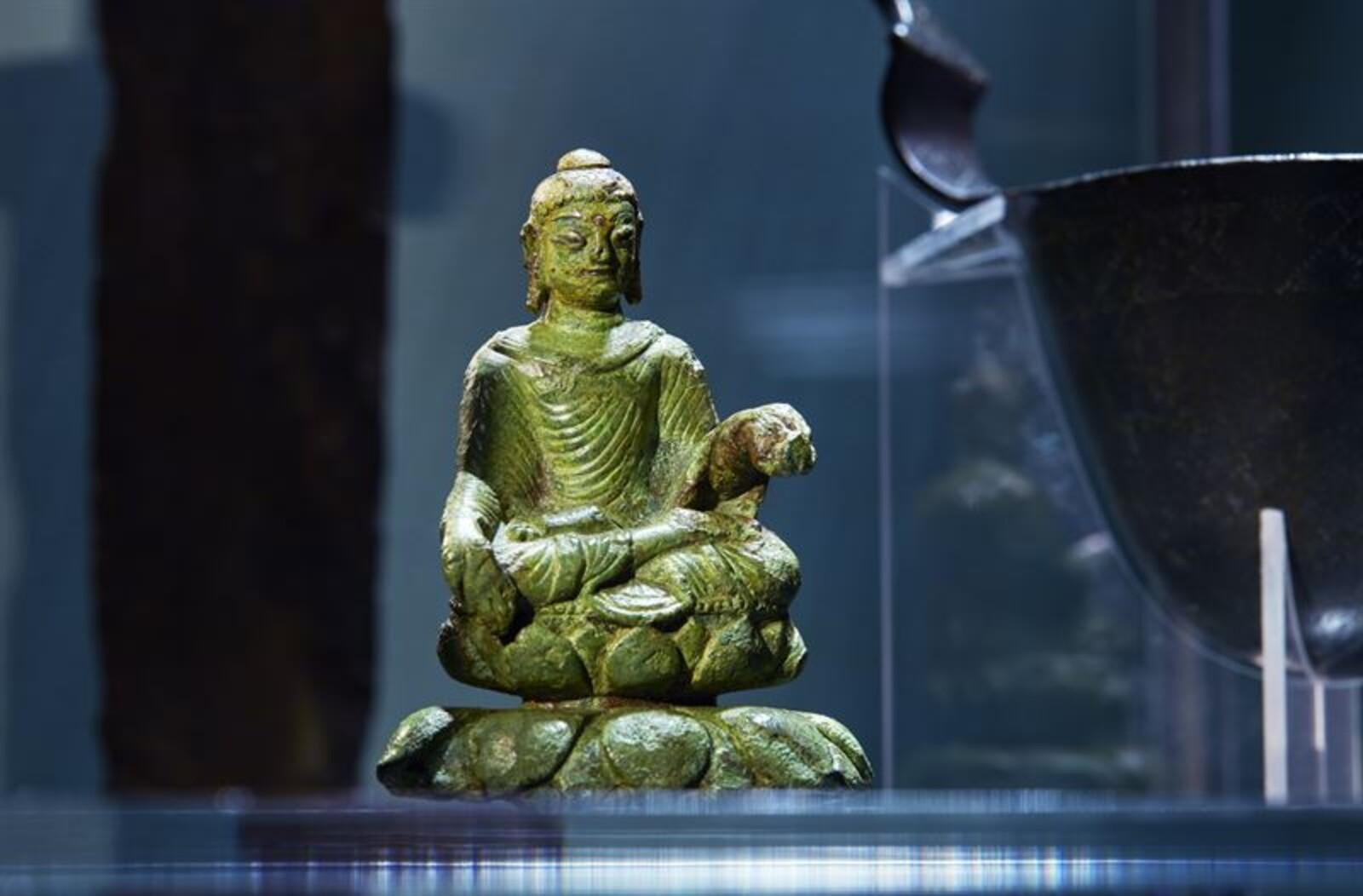 Viking Buddha on display at the British Museum