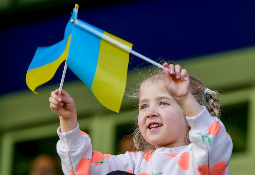 "Hoping the Ukrainian people can watch the matches on TV"