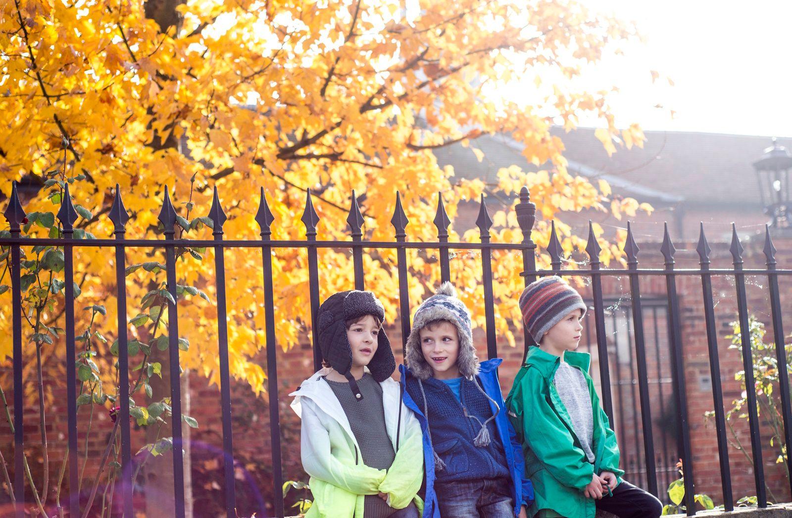 children waiting at school